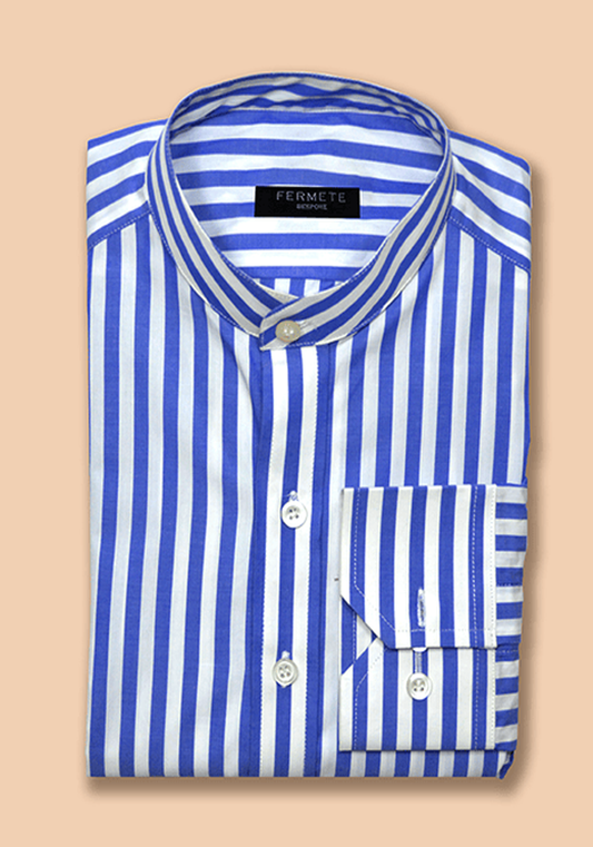 Royal Blue Bengal Striped Shirt