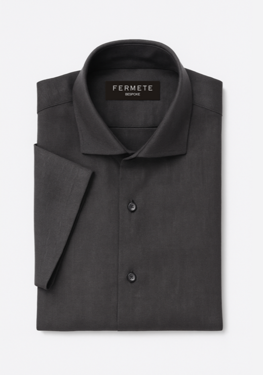 Black Linen Half Sleeves