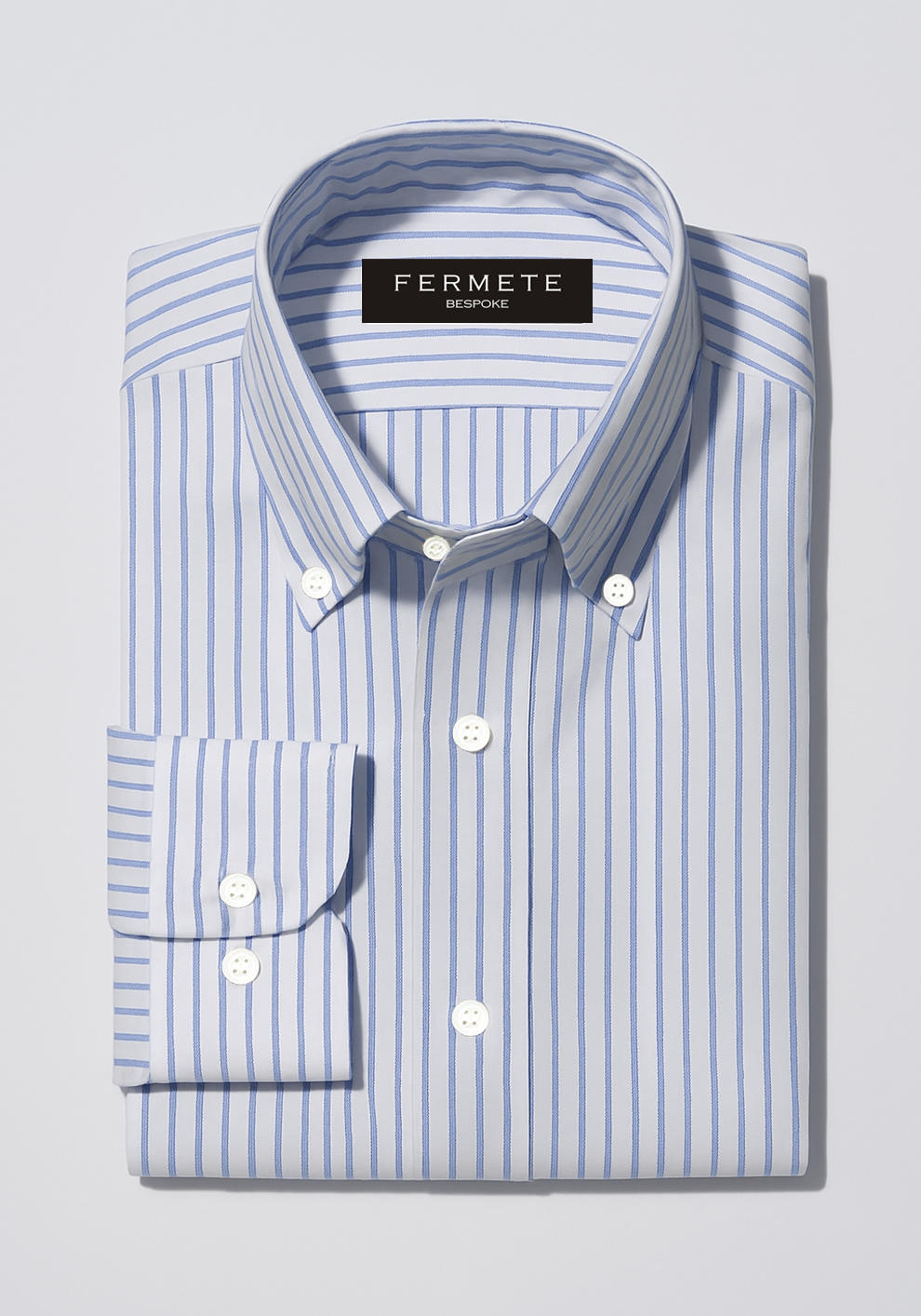 Blue Royal Oxford Pencil Stripes Shirt