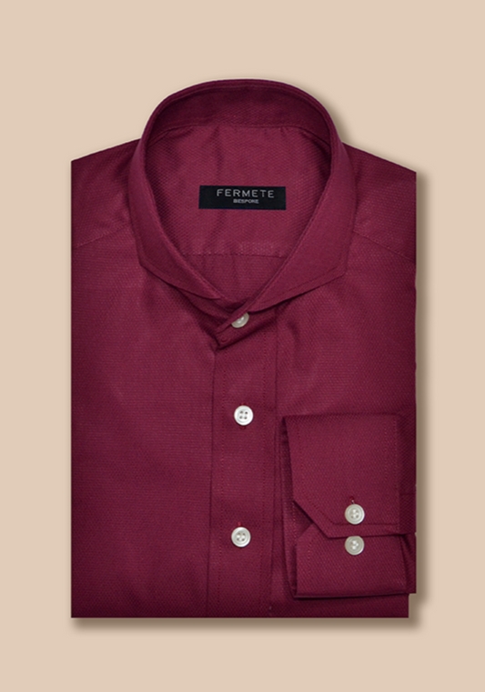 Maroon Structured shirt