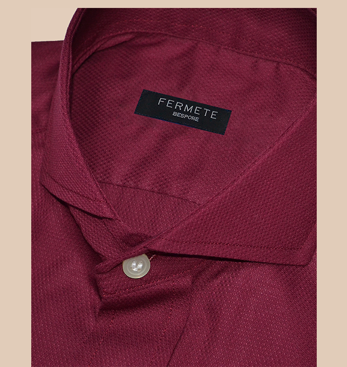 Maroon Structured shirt