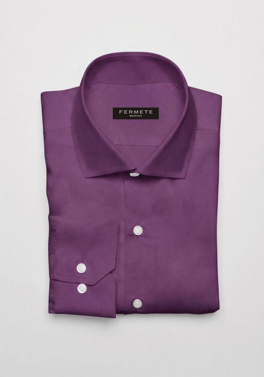 Deep Plum Pinpoint Shirt