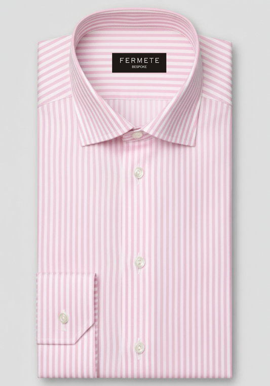 Egyptian Pink Structured Stripes