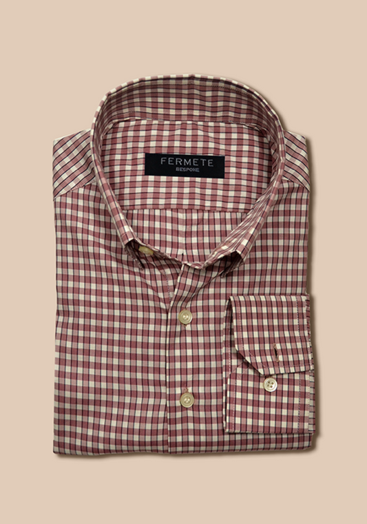 Egyptian Guava Gingham Shirt