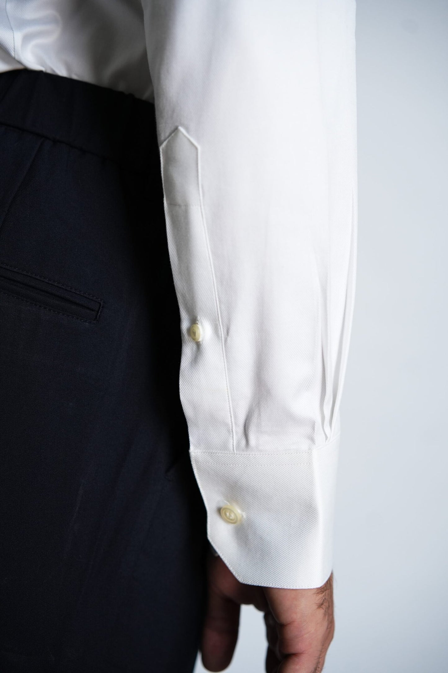 Egyptian Pearl White Twill Shirt
