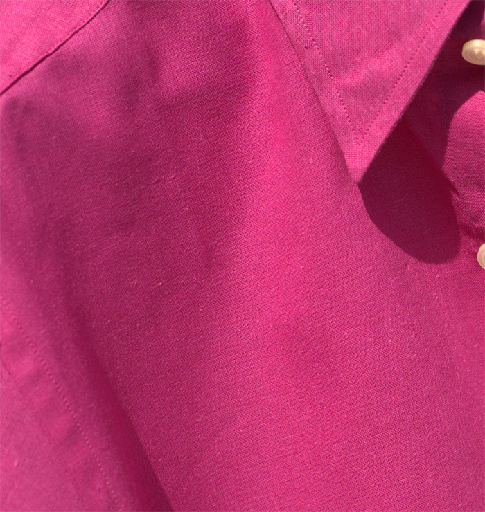Fuchsia Cotton Linen Shirt