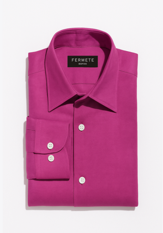 Fuchsia Cotton Linen Shirt