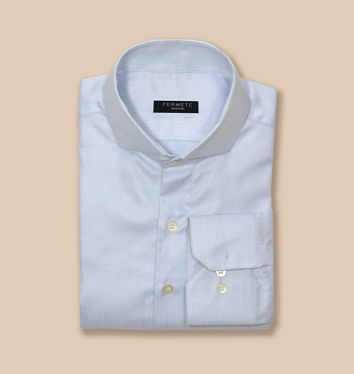 Ice Blue Structured Shirt