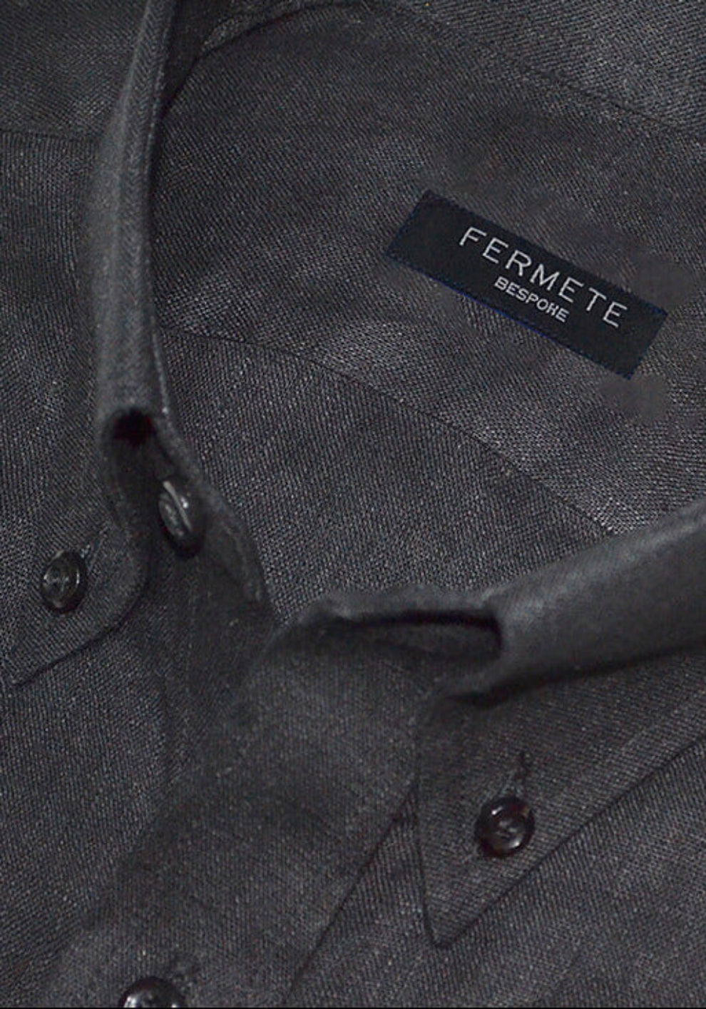 Jet Black Linen Shirt