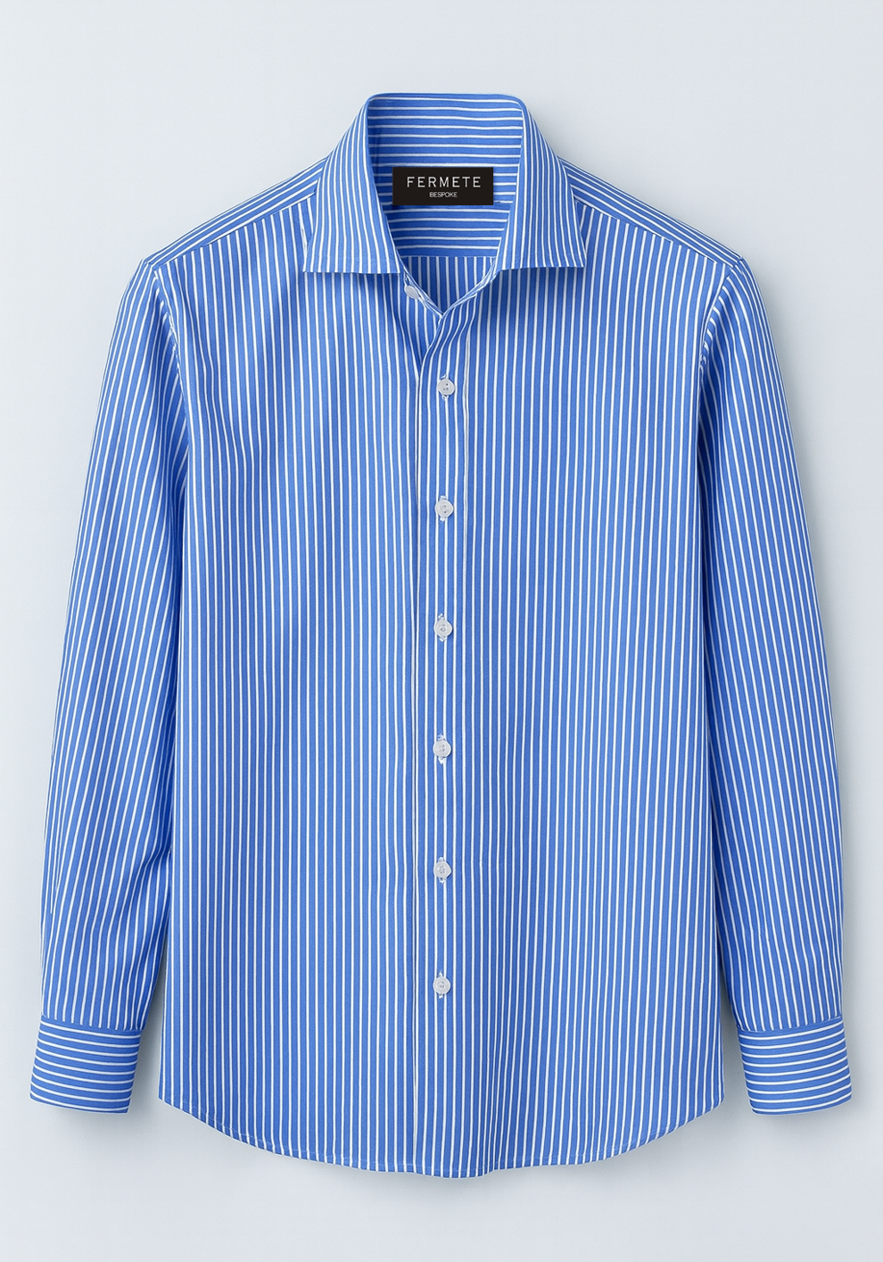 Mid Blue Pencil Stripes Shirt