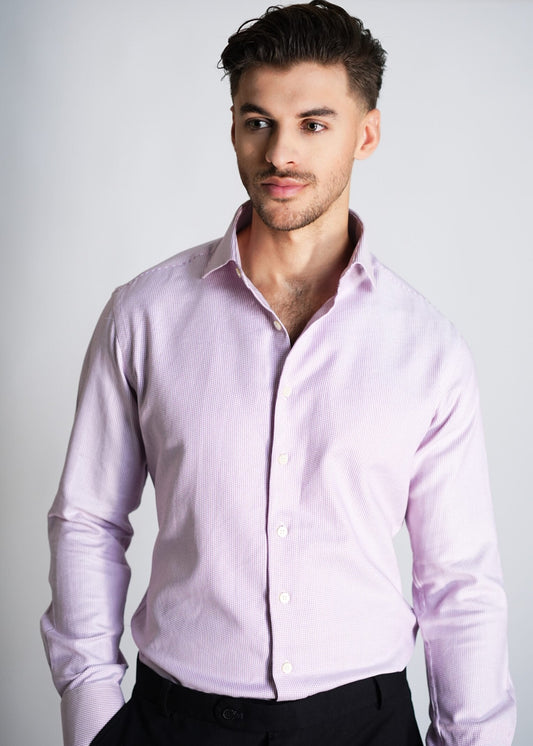 Pastel Magenta Structured Shirt