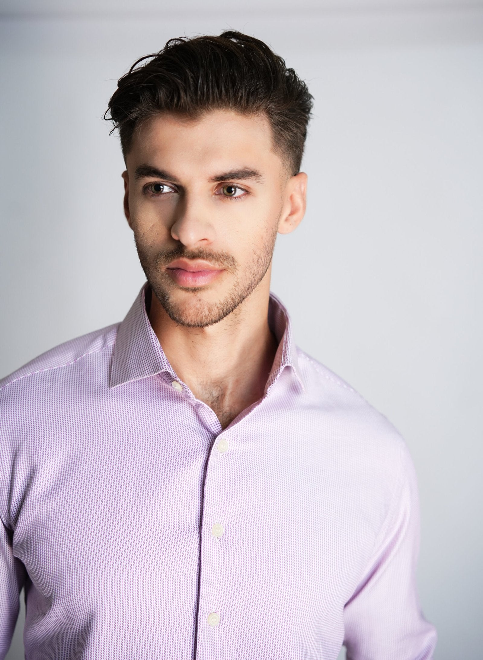 Pastel Magenta Structured Shirt