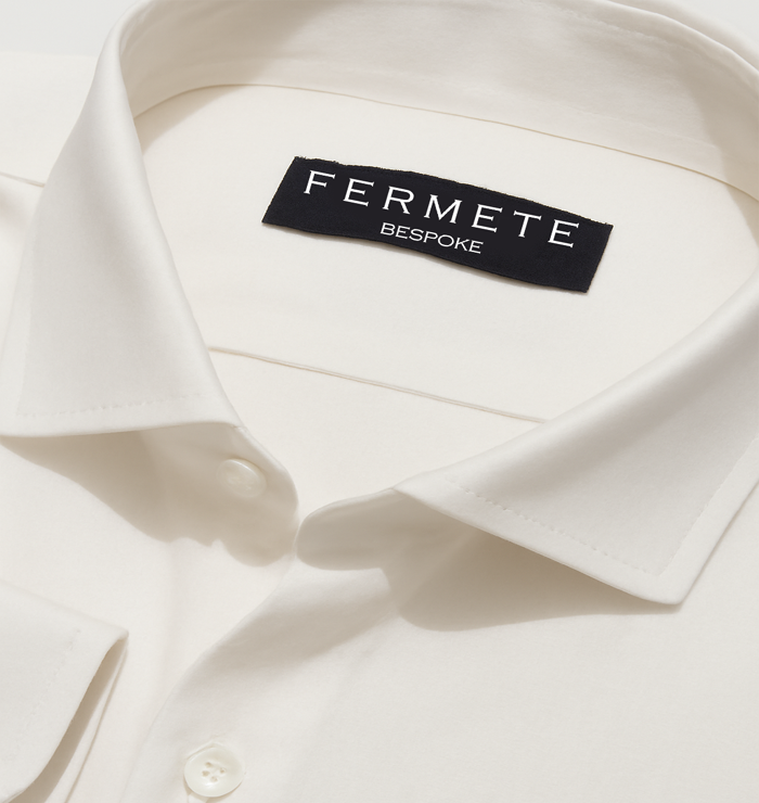 Pearl White Cotton Linen shirt