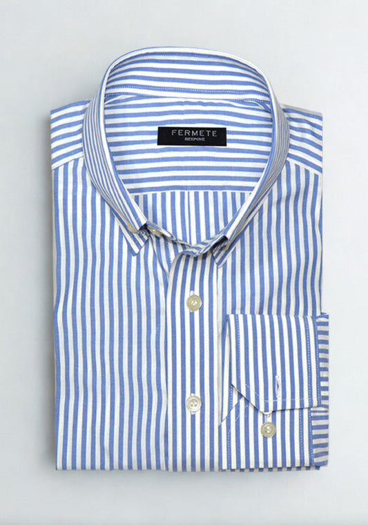 Sky Blue Stripes Shirt - Easy Iron