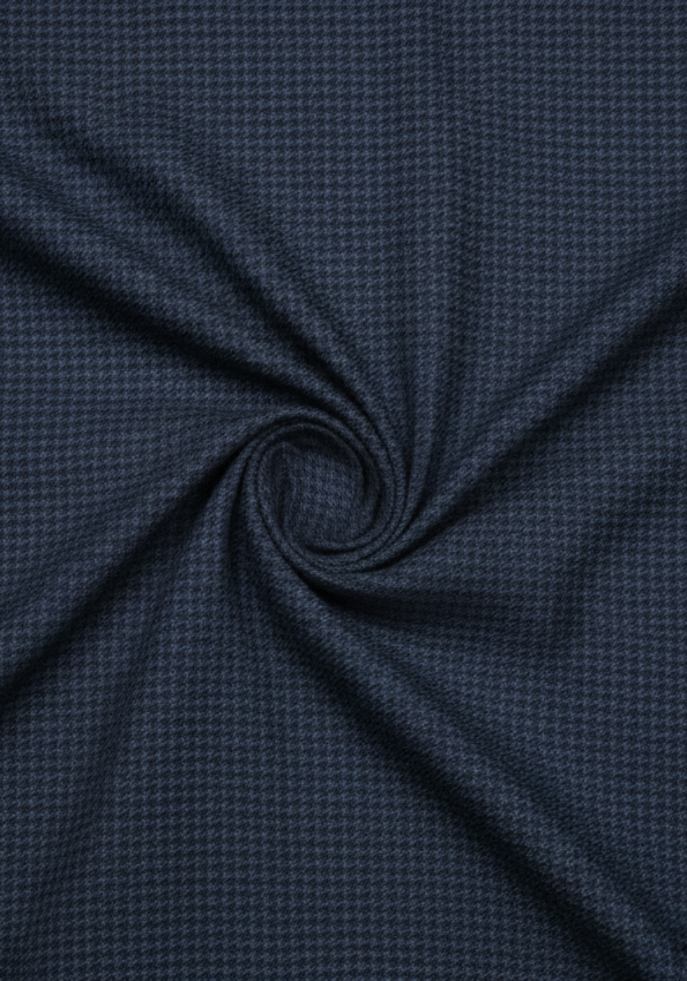 Soft Blue Houndstooth Winter Flannel Shirt