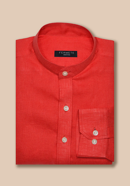 Tangerine Italian Linen shirt