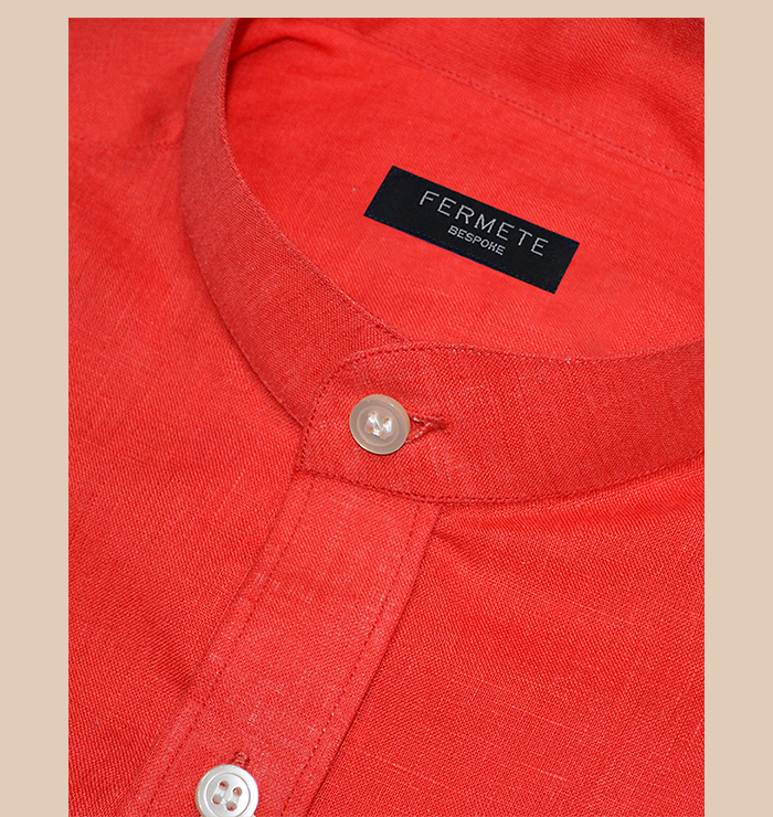 Tangerine Italian Linen shirt