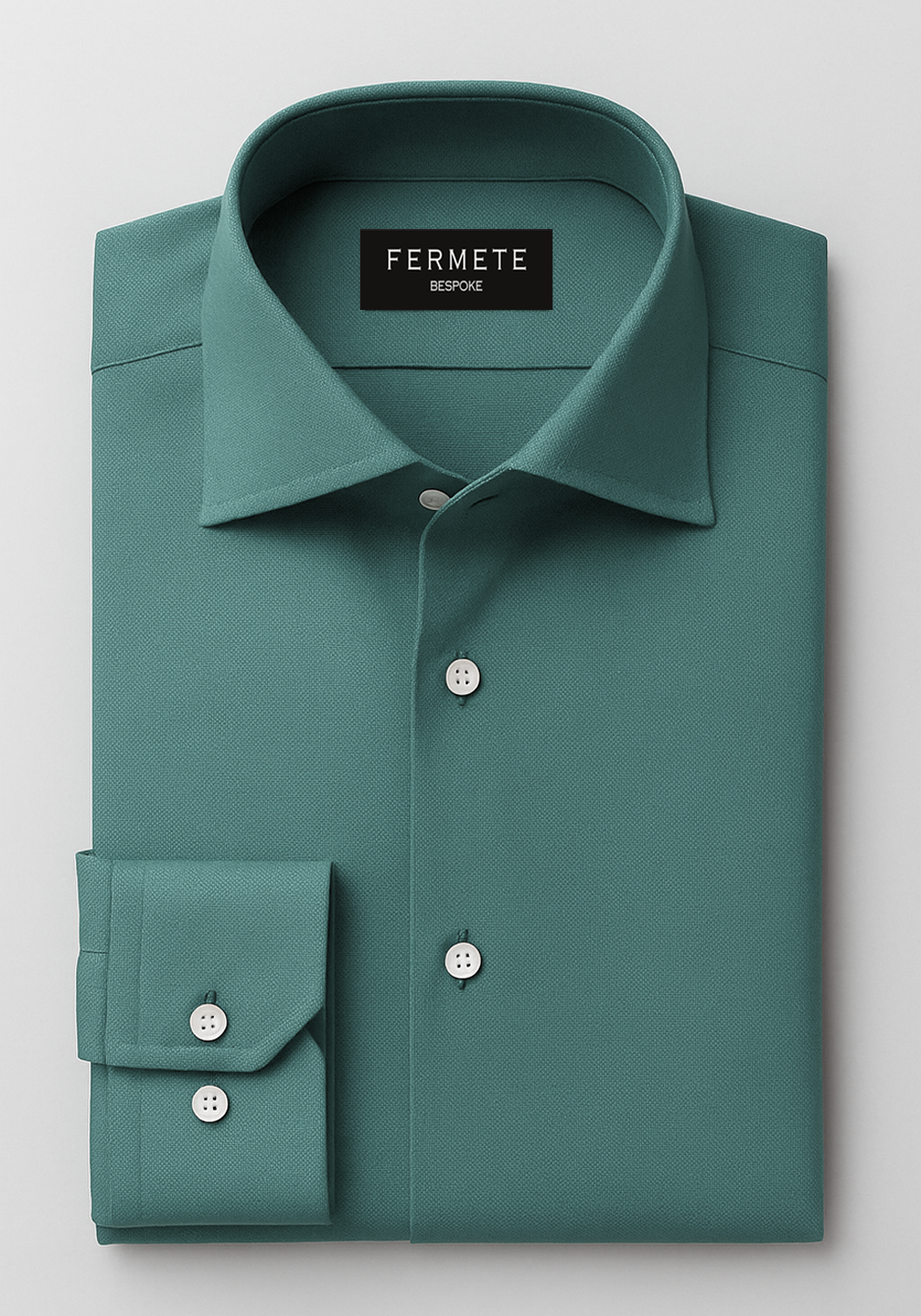 Teal Green Structured Shirt