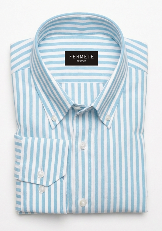 Tiffany-Blue-Oxford-Stripes Shirt