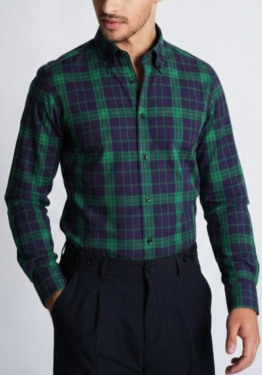 Black Watch Tartan Twill Shirt