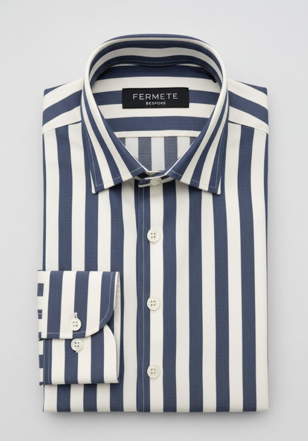 Bold Charcoal Stretch Stripes Shirt