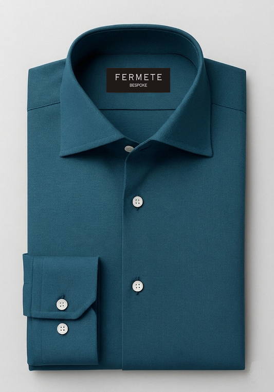 Bottle Green Structured Shirt