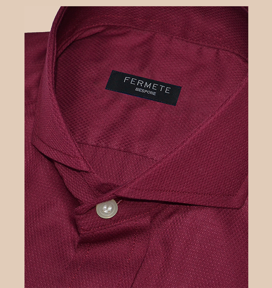 Maroon Structured shirt