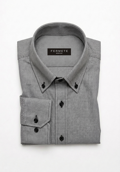 Charcoal Grey Dobby Shirt