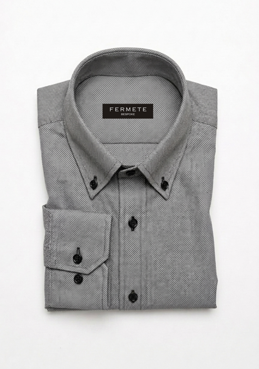 Charcoal Grey Dobby Shirt