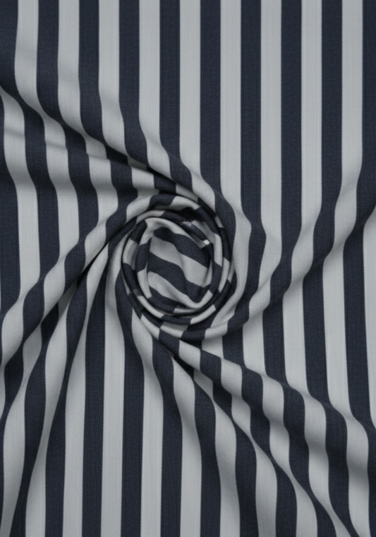 Charcoal Bengal Performance Stretch Stripes Shirt