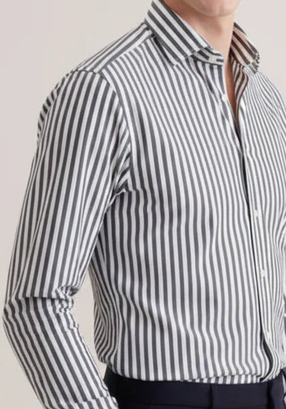 Charcoal Bengal  Stretch Stripes