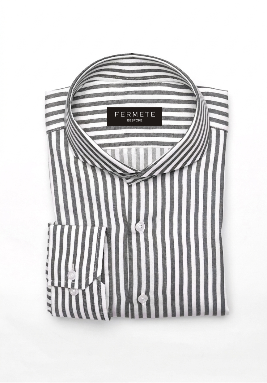 Charcoal Bengal Stretch Stripes Shirt