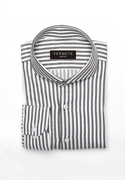 Charcoal Bengal Stretch Stripes Shirt