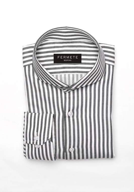Charcoal Bengal Stretch Stripes Shirt