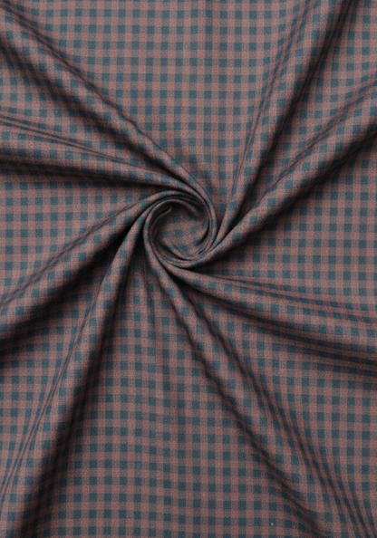 Dark Plum Navy Checkered Shirt