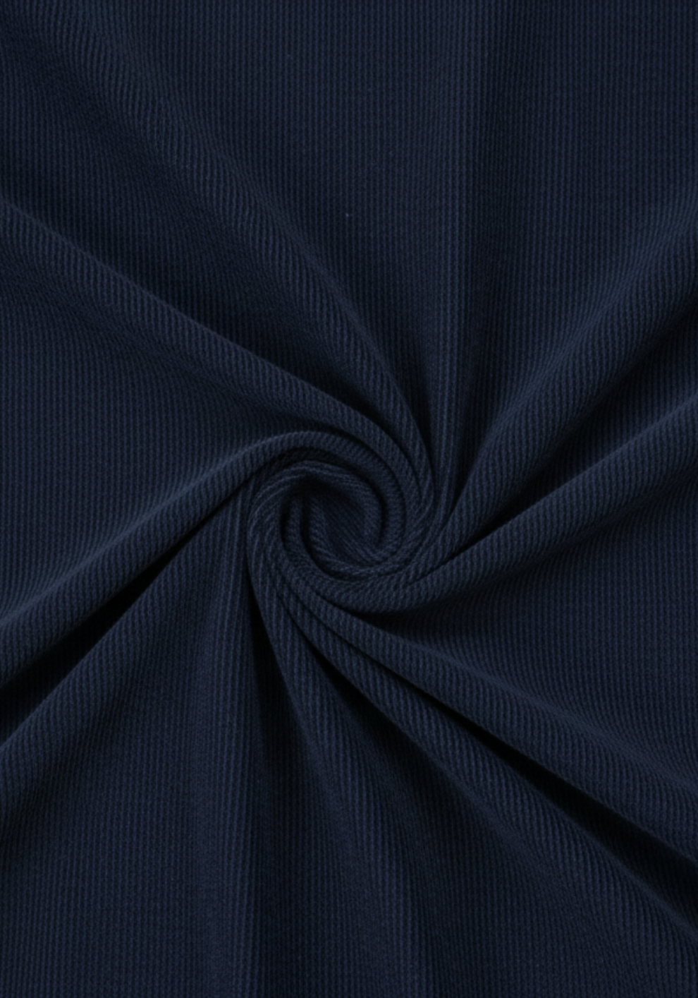 Dark Navy Blue Corduroy Stretch Shirt