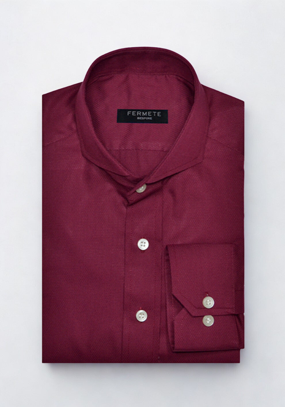 Deep Maroon Structured Shirt