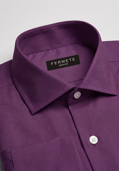 Deep Plum Pinpoint Shirt