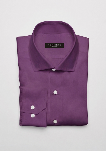 Deep Plum Pinpoint Shirt