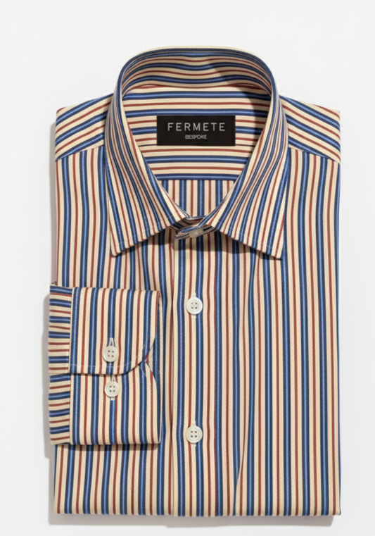 Dual Blue Red Stripes Shirt