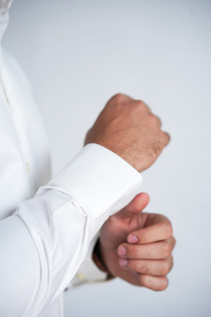 Egyptian Pearl White Twill Shirt