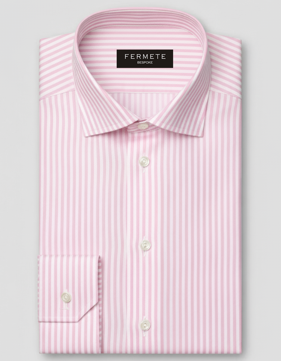 Egyptian Pink Structured Stripes