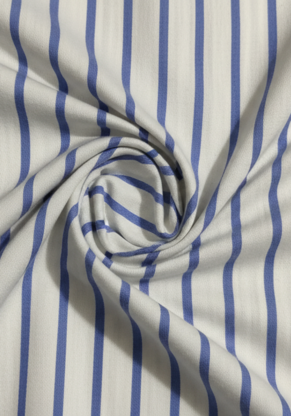 Egyptian Blue Wide Stripes Poplin Shirt
