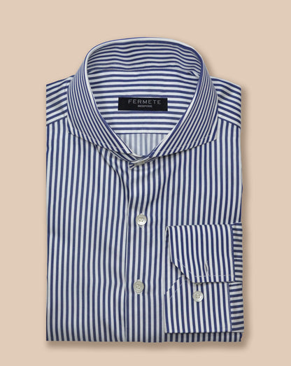 Egyptian Navy Striped Shirt