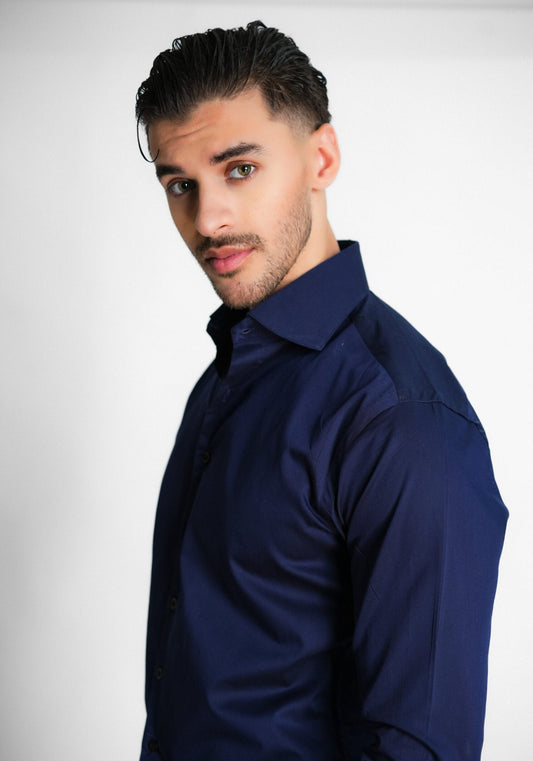 Egyptian Navy Twill Shirt