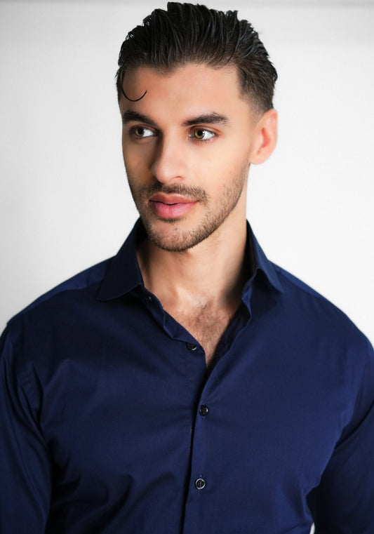 Egyptian Navy Twill Shirt