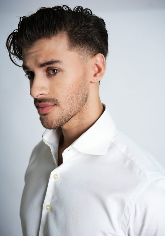 Egyptian Pearl White Twill Shirt