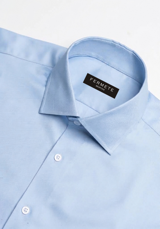 Egyptian Sky Blue Bold Twill shirt