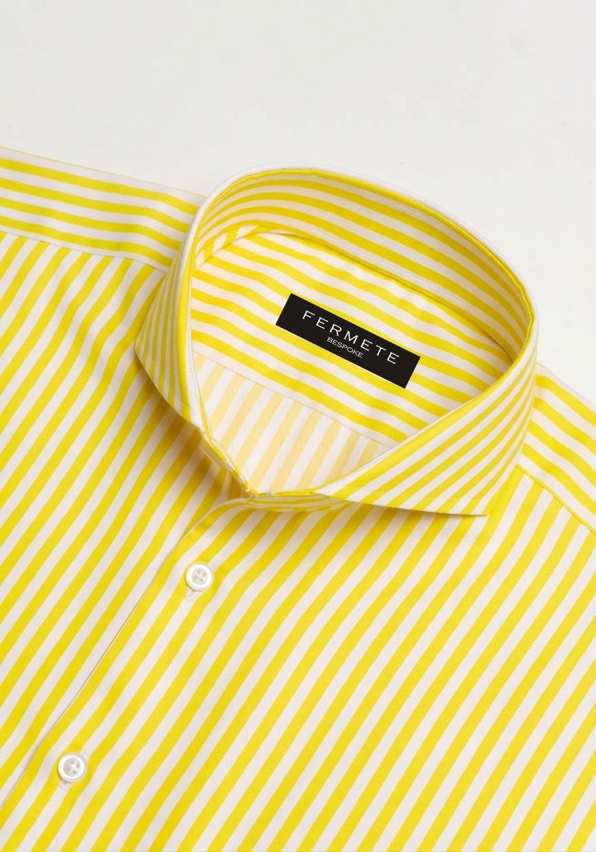 Fine Yellow Bengal Stripes Shirt