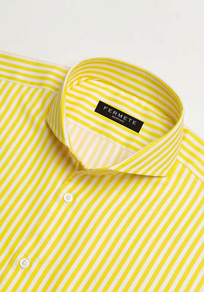 Fine Yellow Bengal Stripes Shirt